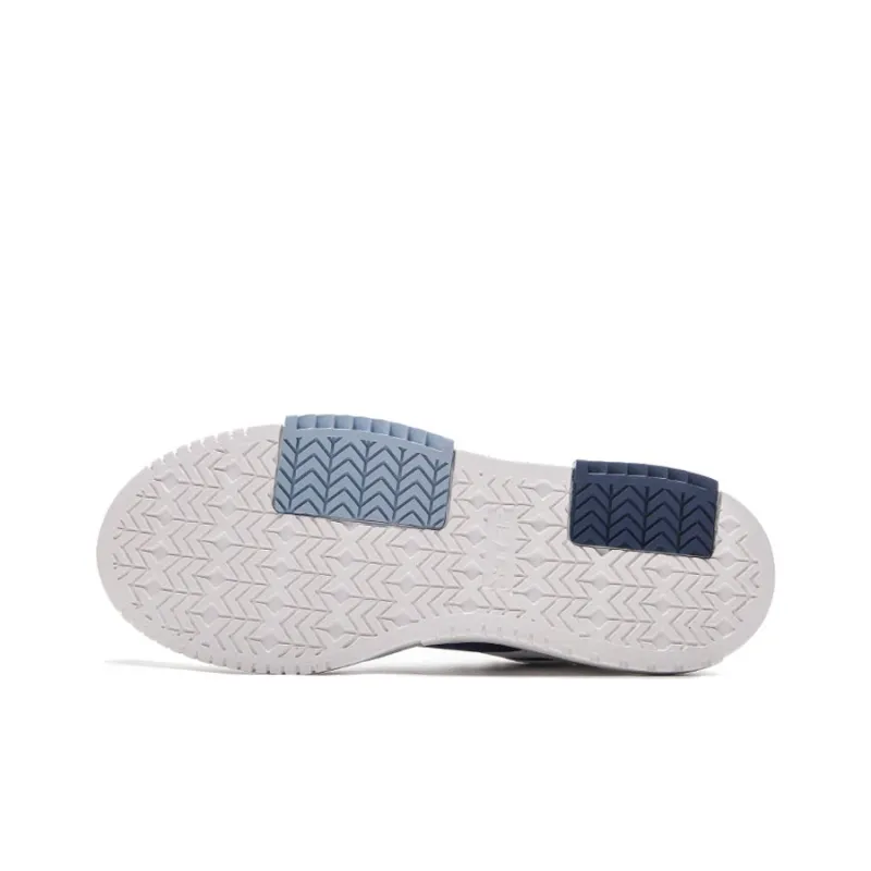 XTEP Slip Resistant Low Top Skateboard Shoes Men's Beige Blue-5