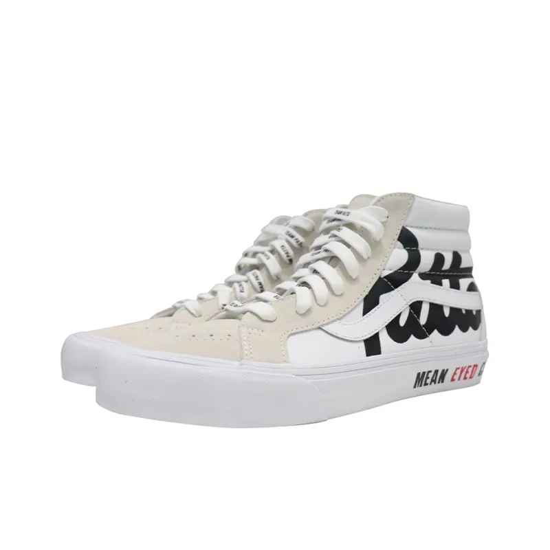 Vans Ua Sk8 Hi Reissue Vlt Lx Patta Mean Eyed Cat White-2