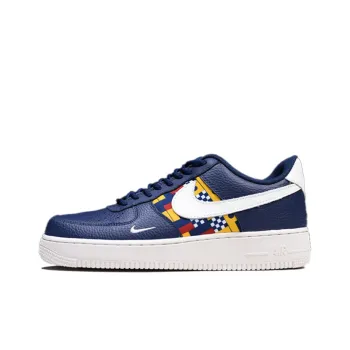 Nike Air Force 1 07 LV8 'Nautical Slip Resistant Coverage Low Top Skateboard Shoes GS White Blue Yellow