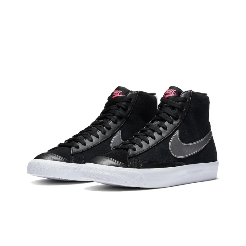 Nike Blazer Mid 77 Black Silver-2