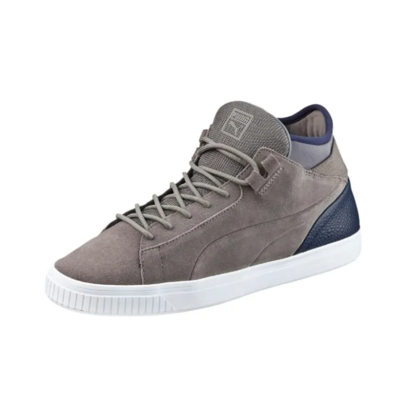 PUMA Play B&C Anti Slip Wear Resistant Low Top Skateboard Shoes Men's Gray-2