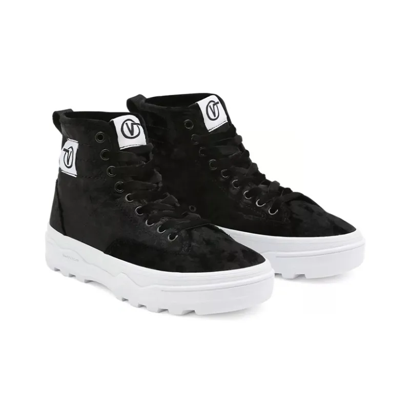 Vans Crushed Velvet Sentry Wc 'Black White'-2