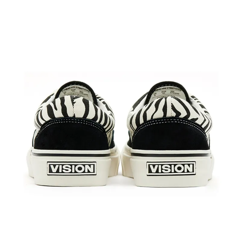 Vision Street Wear Trainers Plus Slip-Resistant Low-Top Skateboard Shoes Unisex Black White-4