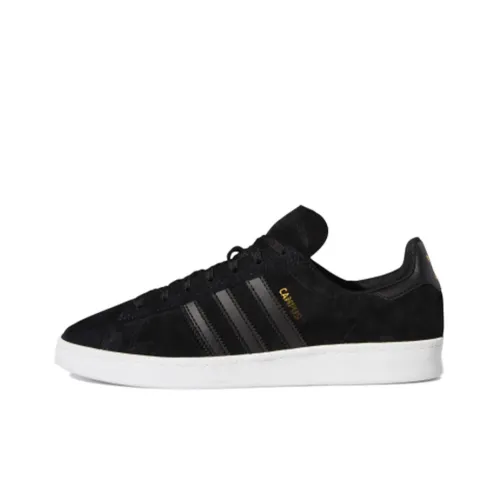 Adidas Originals Campus 00s Skateboard Shoes Unisex Low-Top Black/White/Gold