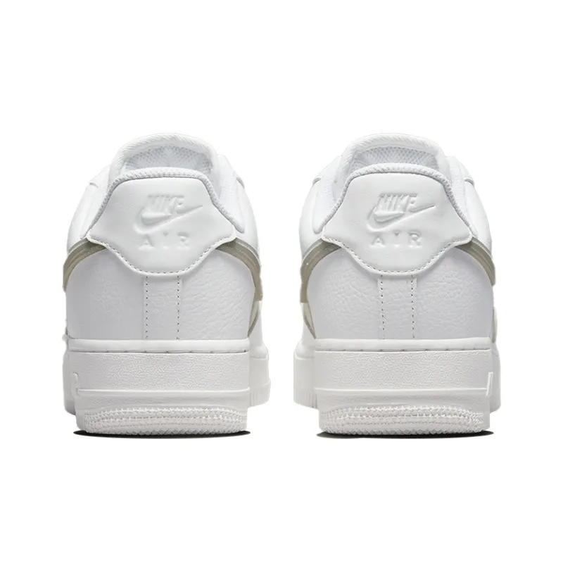 Nike Air Force 1 Low White Gold Glitter Swoosh Women's-4