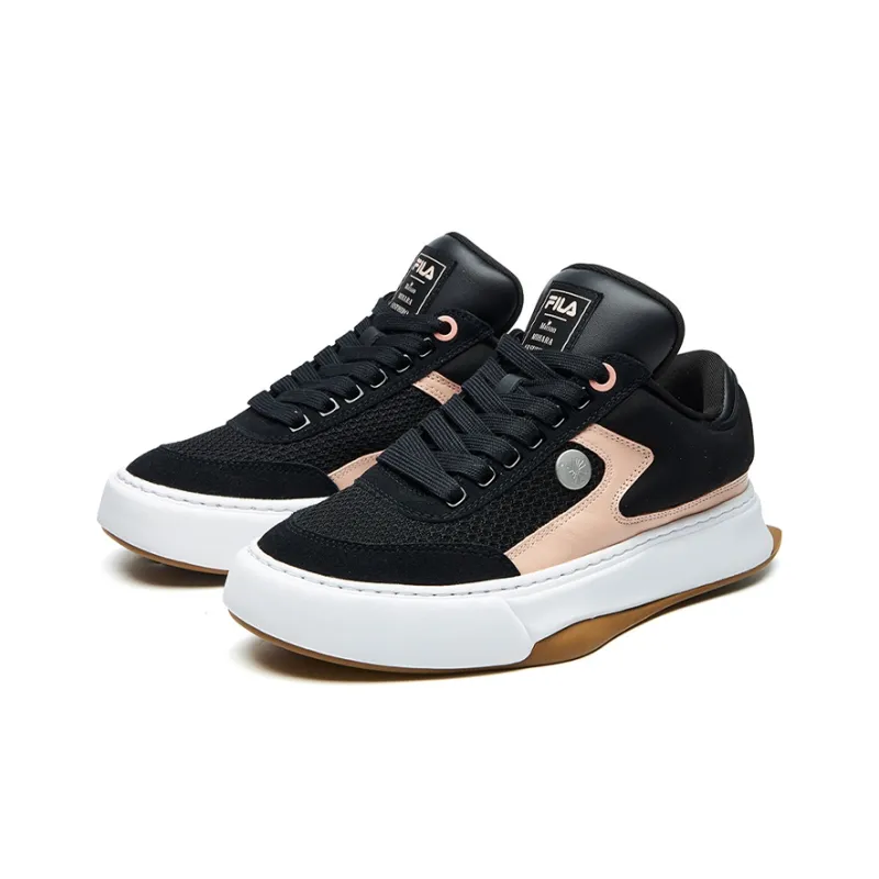 Mihara x FILA FUSION Mihara Yasuhiro Lightweight Coverage Low Top Skateboard Shoes Women's Black-1