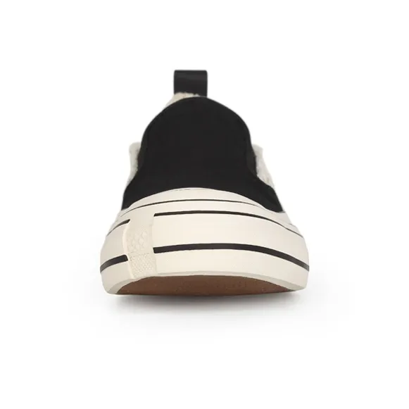 VESSEL G.O.P. Black Slip On Slip on Low Top Skateboard Shoes Unisex Black-3