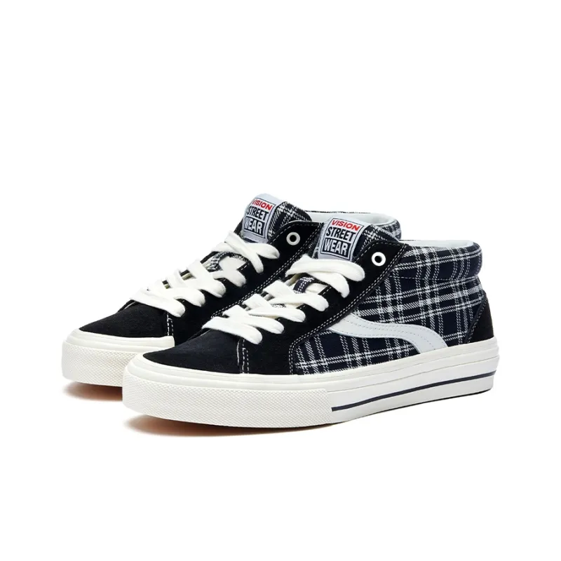Odd CIRKUS x Vision Street Wear Astley Pro Mid Top Skateboard Shoes Unisex Black White-2