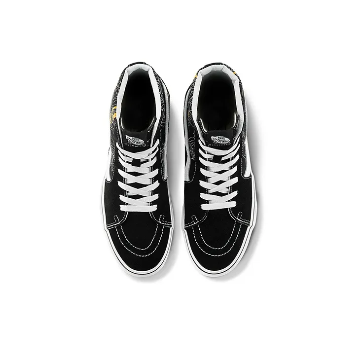 Vans SK8 Hi Black/White/Yellow-2
