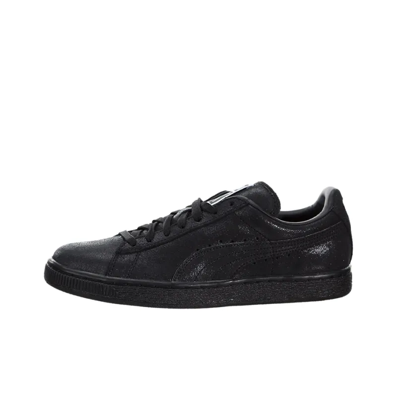 PUMA Suede Classic Lightweight Low Top Skateboard Shoes Women's Black-0