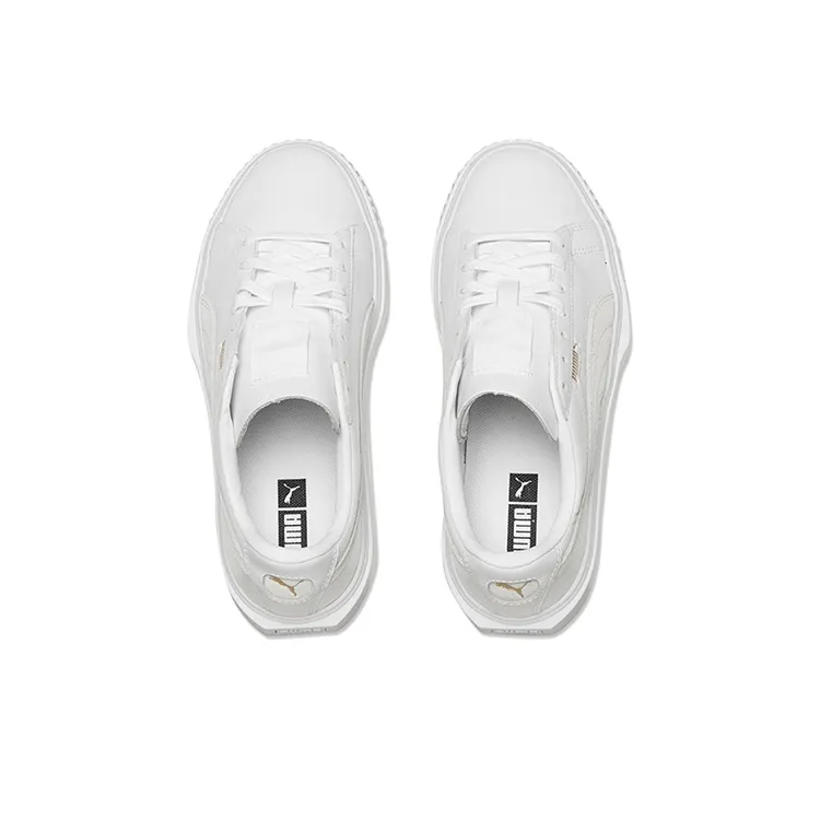 PUMA Breaker Low Top Casual Skate Shoes Unisex White Gray 'White Grey'-3
