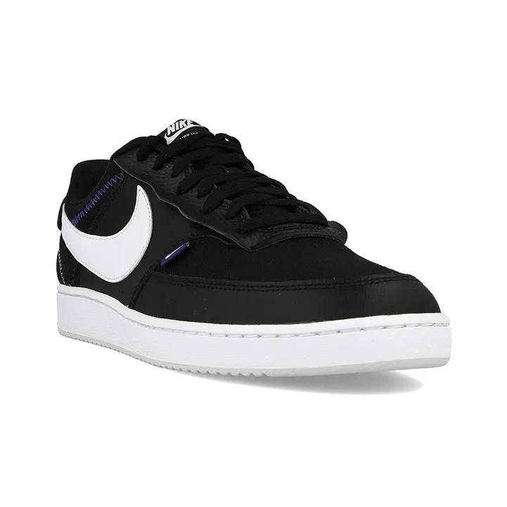 Nike Court Vision Low Premium 'Black White'-2