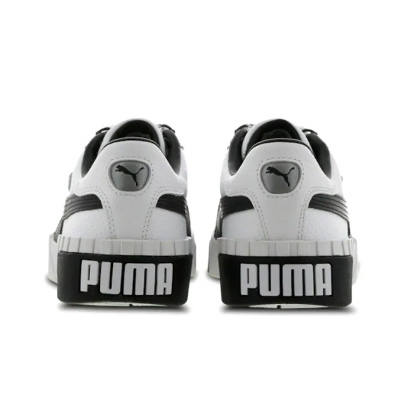 PUMA Cali Wear-resistant And Lightweight Low-Top Skateboard Shoes Women's Black White-3