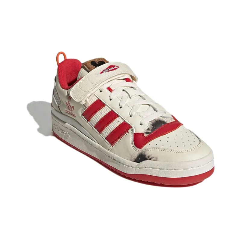 Adidas Originals Forum 84 Low Home Alone Retro Sneakers White/Red Unisex-2