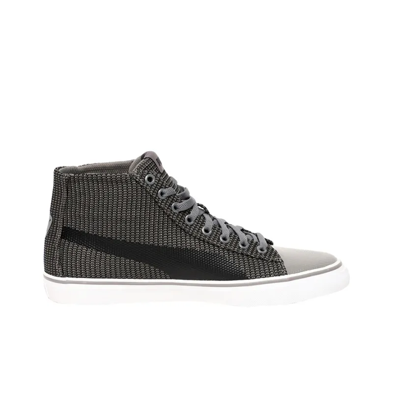 PUMA Rap Mid Knit V2 Idp Lightweight And Wear-resistant Mid-Top Skateboard Shoes Men's Black Brown White-1