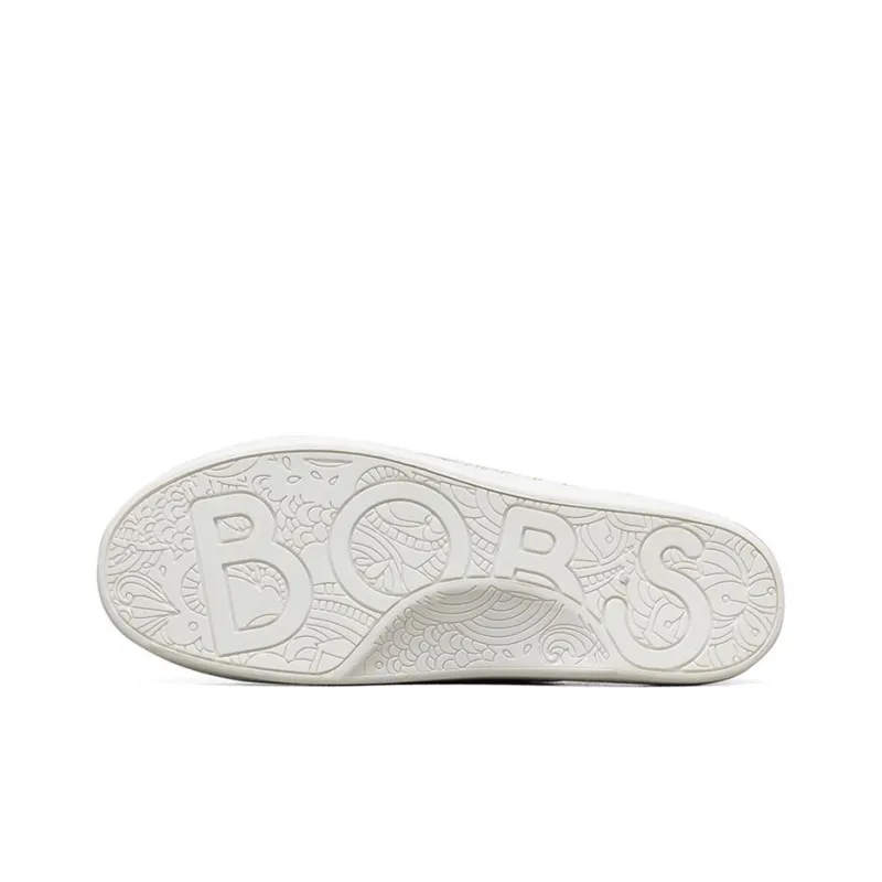 Skechers BEACH BINGO Coverage Lightweight Breathable Slip-Resistant Low-Top Skateboard Shoes Women's White Gold-4