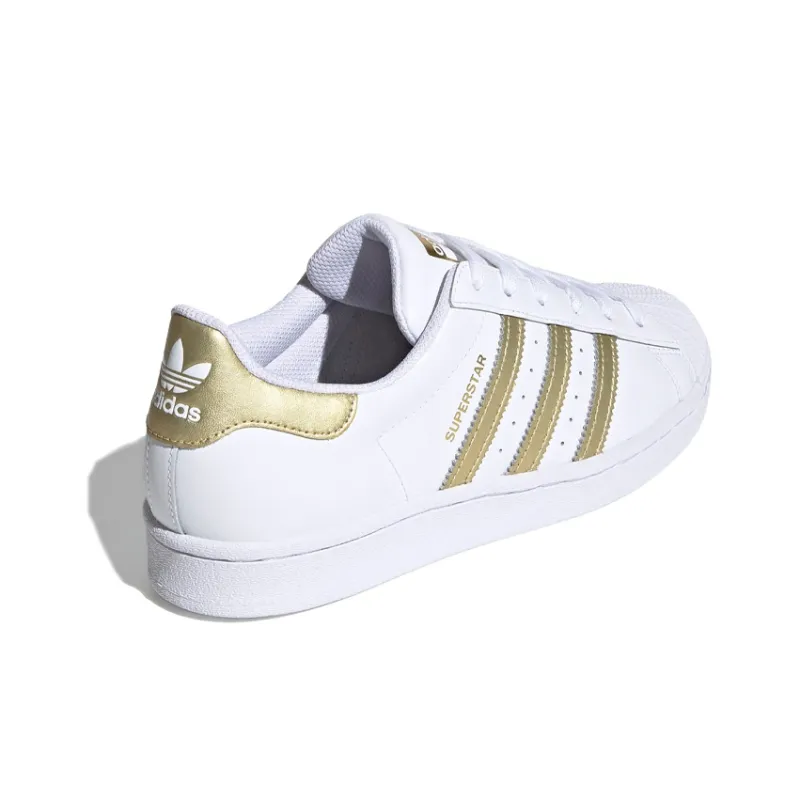 Adidas Women's Superstar 'White Gold Metallic' Women's-3