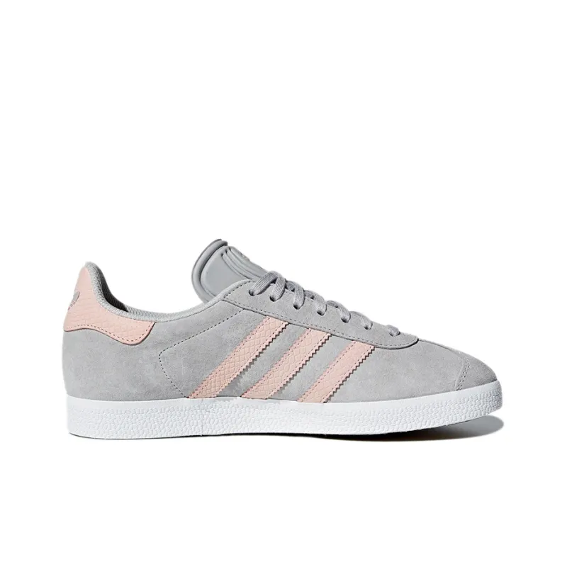 Adidas Originals Gazelle Lightweight Coverage Low Top Skateboard Shoes Women's Cool Gray-1