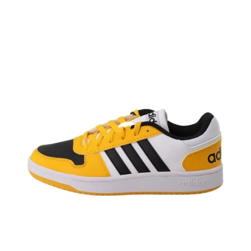 Adidas Neo Hoops 2.0 Skateboard Shoes Men Low-Top Yellow/White/Black