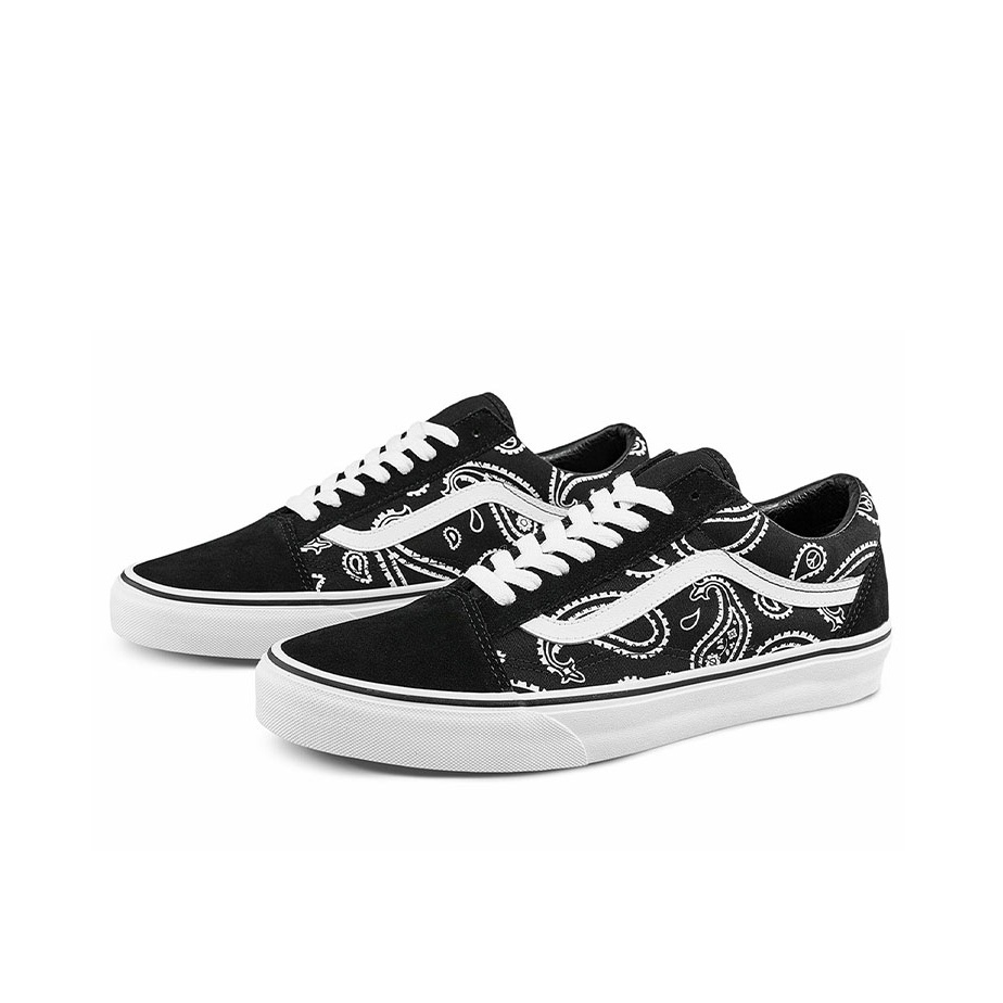 New Vans Classic Slip On Peace Paisley Black White outlet Sneakers