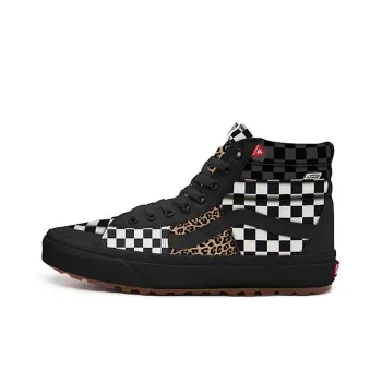 Vans Customs Checkerboard Leopard Mte Sk8 hi 2.0 Dx Black/White