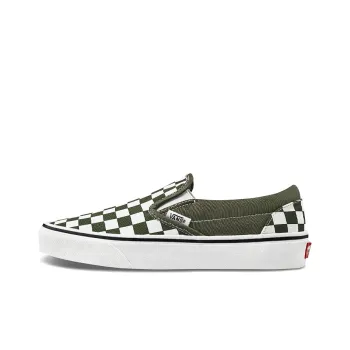 Slip On Classic Vans 'Checkerboard Grape Leaf'