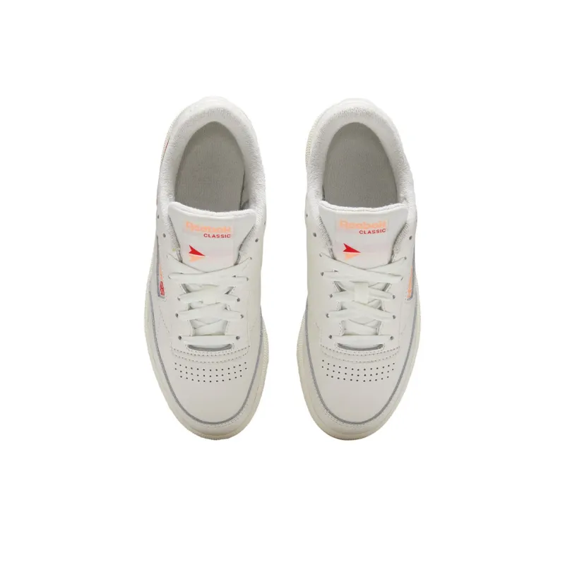 Reebok Women's Club C 85 'Chalk Sunbaked Orange' Women's-3