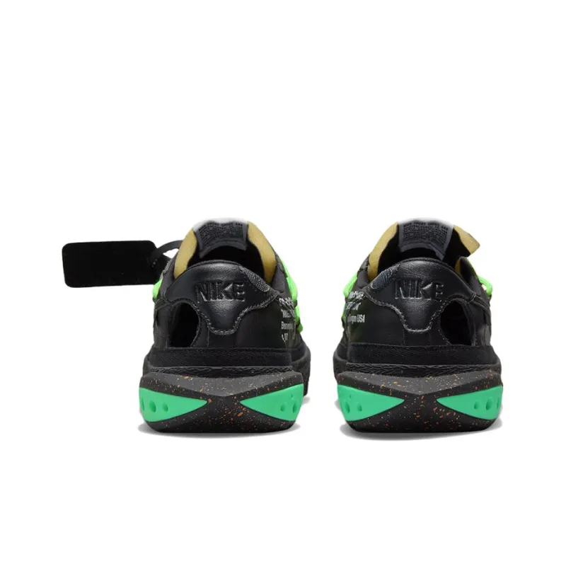Nike Blazer Low Off White Black Electro Green-4