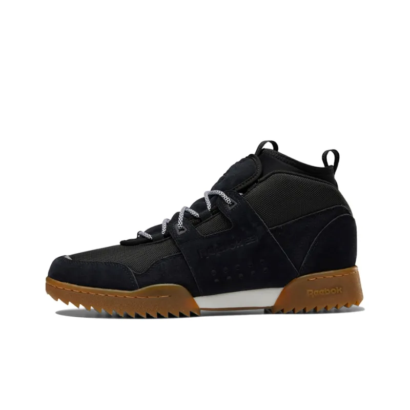Reebok Workout Skateboard Shoes Men High-Top Extreme Night Black-0