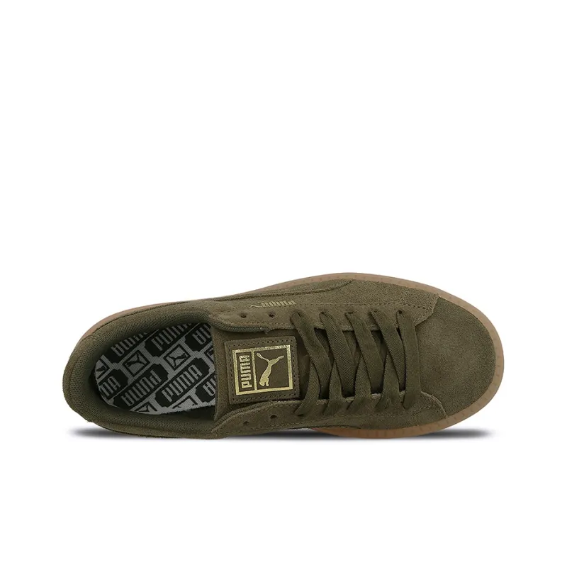 PUMA Suede Platform Trace 'Olive Night' Women's-4