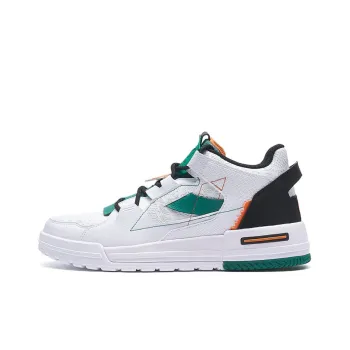 XTEP Sky Ride Collection Bamboo Green Low Top Skateboard Shoes Men's White Green Multicolor
