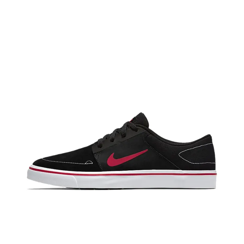 Nike Sb Portmore Black Gym Red White-0