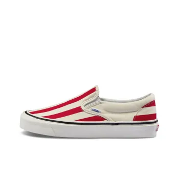 Vans Slip On 'Anaheim Factory' Red Big Stripes
