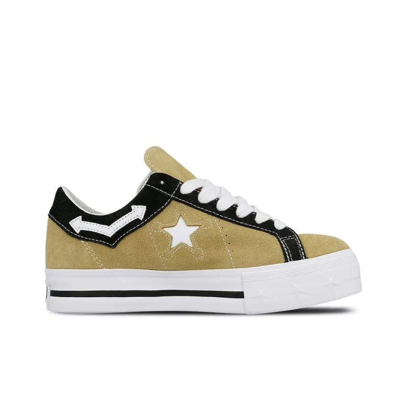 Converse One Star Platform Low MadeMe Brown Women's-1