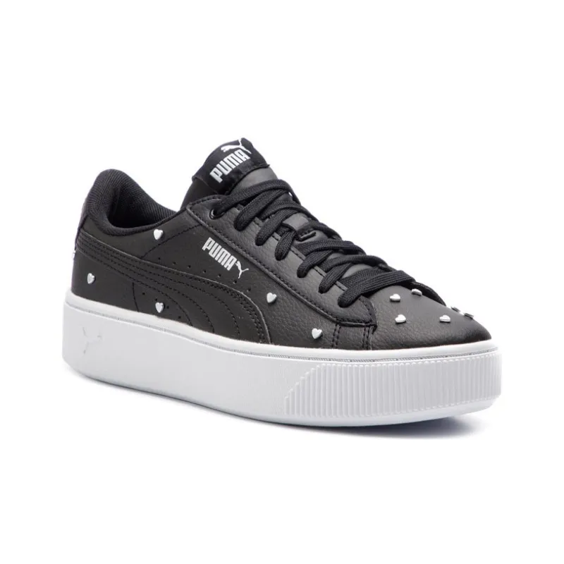 PUMA Vikky Stacked Studs Anti-Slip Wear-Resistant Low-Top Skateboard Shoes Women's Black-2