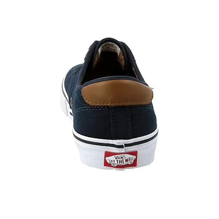 Vans Chima Ferguson Pro Anti-Slip And Wear-Resistant Lightweight Low-Top Skateboard Shoes Men's Marine Blue Brown-4