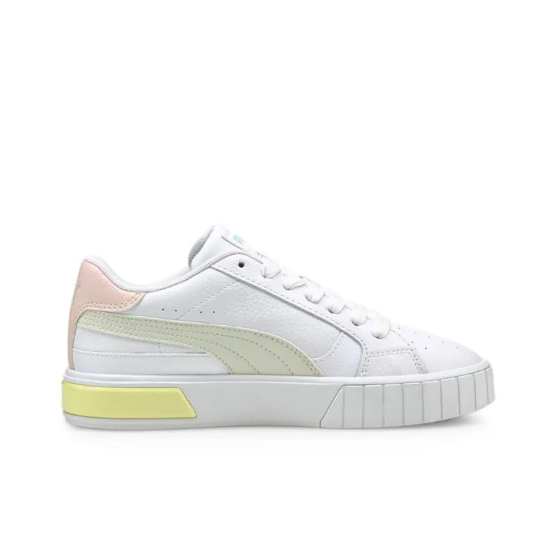 PUMA Cali Star Cushioned Wear-Resistant Slip-Resistant Low-Top Skateboard Shoes Women's White Gray Pink-1