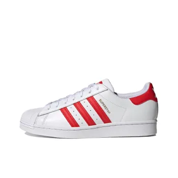 Adidas Superstar White Vivid Red