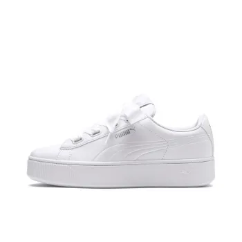 PUMA Vikky Stacked Ribbon Core White Board Shoes Women's