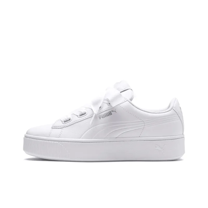 PUMA Vikky Stacked Ribbon Core White Board Shoes Women's-0