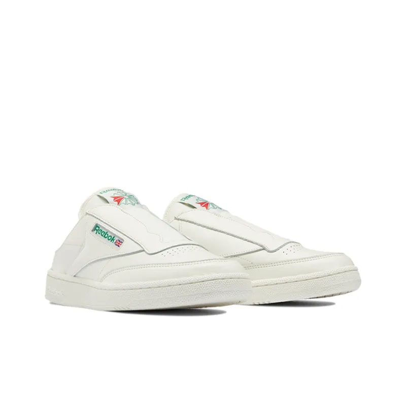 Reebok Club C Laceless Mule Chalk Glen Green-2