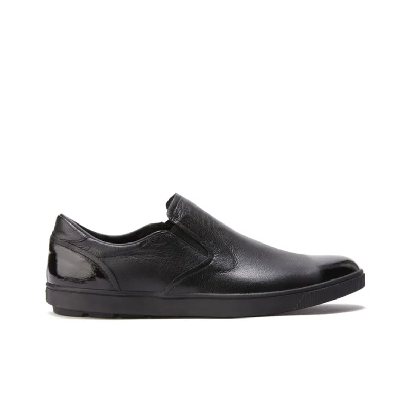 Onitsuka Tiger Slip on Deluxe Cushioning, Wear Resistant Low Top Skateboard Shoes Men's Black-1