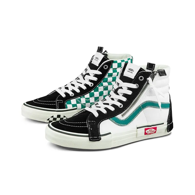 Vans SK8 HI Reissue Cap Skate Shoes Black/Green-1