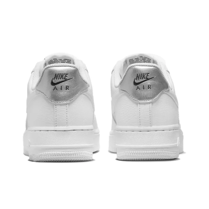 Nike Air Force 1 Low '07 White Metallic Silver 2022 Women's-4
