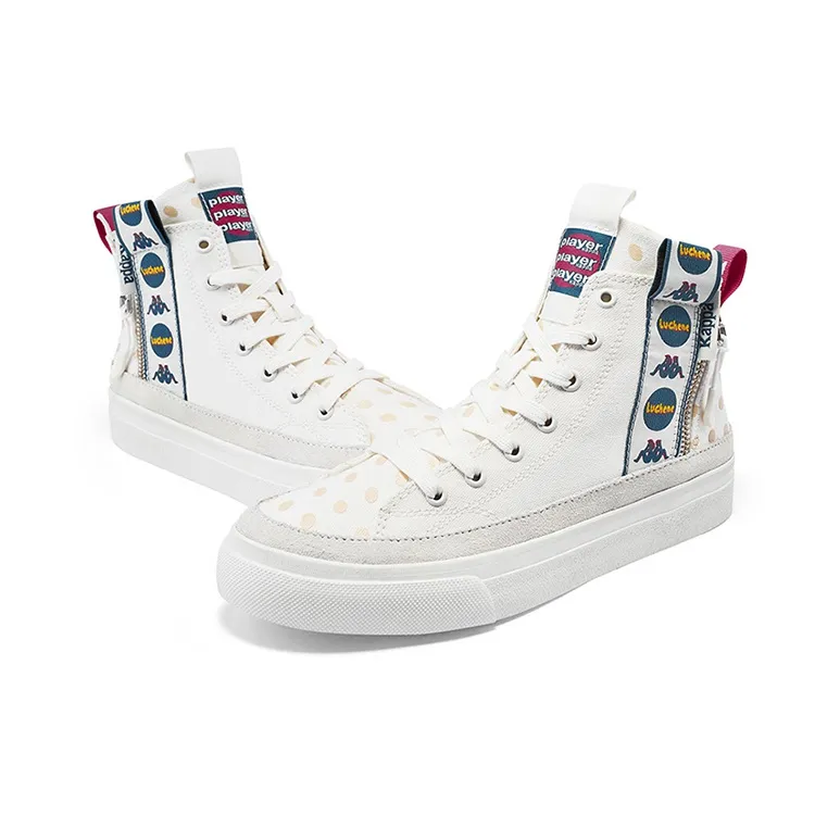 Kappa PLAYER High Top Skateboard Shoes Unisex White-5