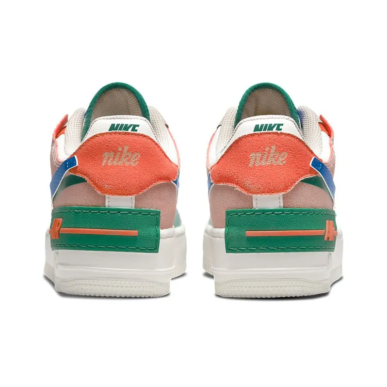 Nike Air Force 1 Low Shadow Sail Signal Blue Green Women's-4