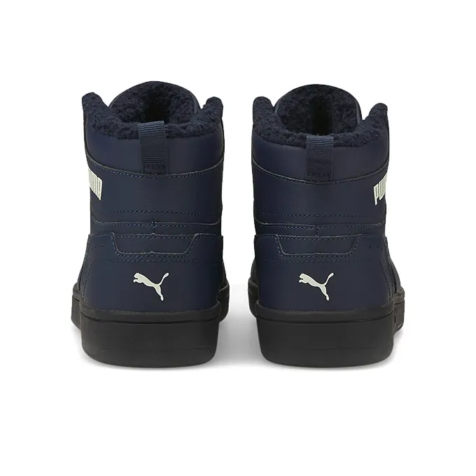 PUMA Unisex Rebound Joy Fur Sneakers Blue-3