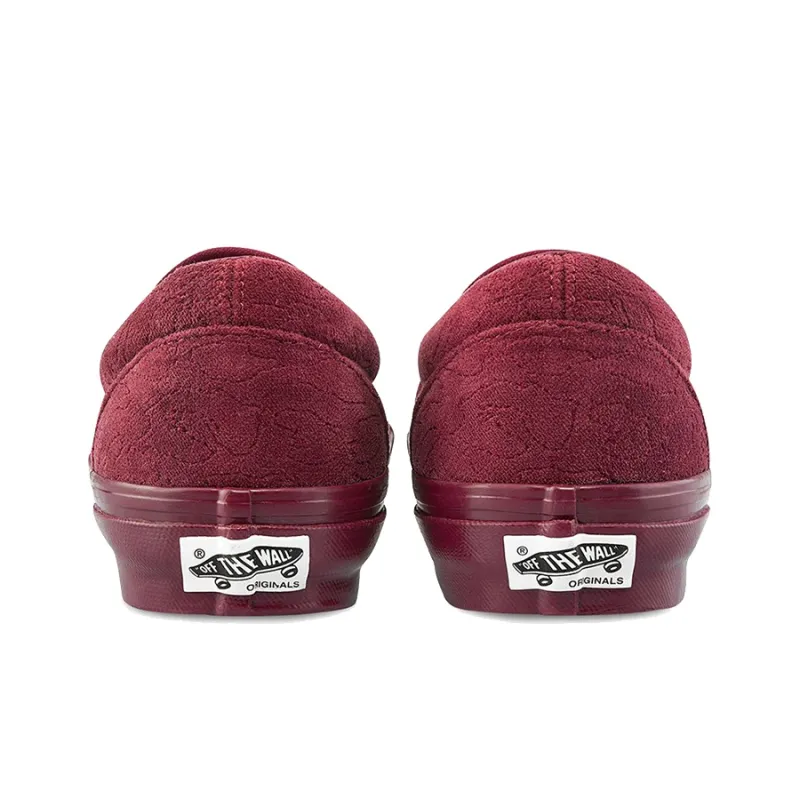 Slip On Og Classic Vans 'Velvet Embroidery Leopard Pomegranate'-4