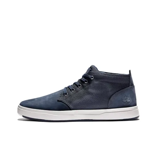Timberland Davis Square Skateboard Shoes Men Low-Top Blue/White