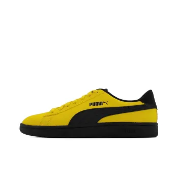 PUMA Smash V2 Buck Slip-Resistant Cushioning Lightweight Coverage Low-Top Skateboard Shoes Men's Yellow Black